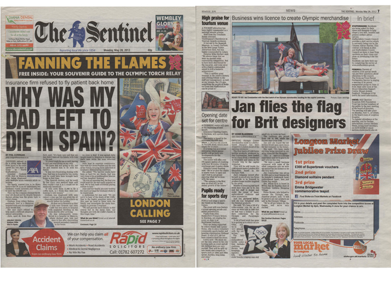  The Sentinel Front Page -May-2012